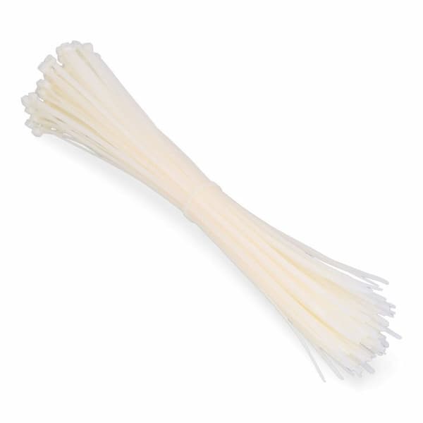 Nylon Kabelstropper EDM 48300 Hvit Naturell 380 x 4,8 mm 300 x 4,8 mm (100 enheter)