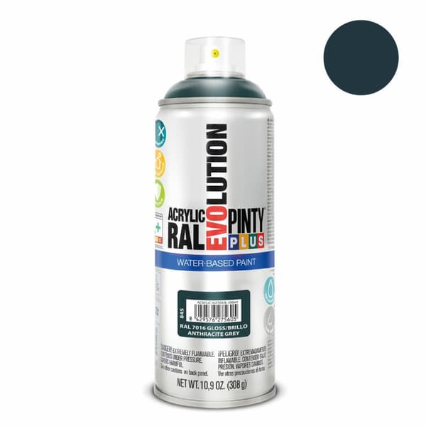 Spraymaling Pintyplus Evolution RAL 7016 Vannbasert Antrasitt 400 ml