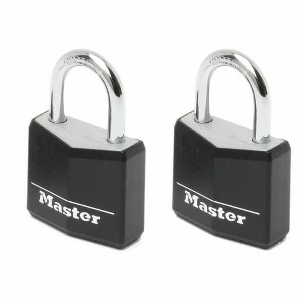 Hengelås med nøkkel Master Lock (2 enheter)