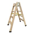 Miniatyrbilde 1 av 3: 4-trinns sammenleggbar Stige Plabell Tre 114 x 31/48 cm