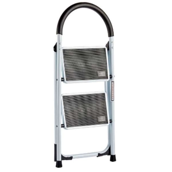 Sammenleggbar stige Kipit KX1402-GREY429 Hvit Svart Grå Metall 38 x 50 x 84 cm (6 enheter)