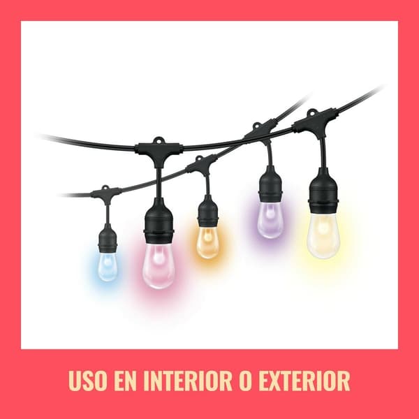 Krans av LED-lys Wiz Flerfarget 8 W