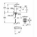 Miniatyrbilde 6 av 6: Blander Grohe Start M Matt tilbake