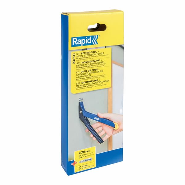 Plasseringsverktøy for gips, gipsplater og hule vegger Rapid XP10 5001535