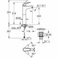 Miniatyrbilde 3 av 3: Blander Grohe Metall