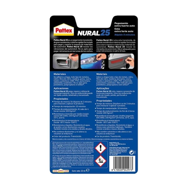Pikatarra Pattex nural 25 22 ml Neste 1 Kappaletta