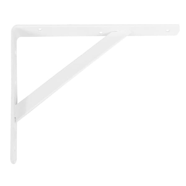 Seinäteline AMIG 9-5776 Hyllyt Teräs Valkoinen (50 x 32,5 cm)