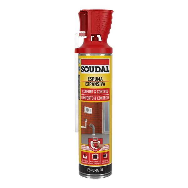 Vaahto Soudal Confort & Control 123921 Polyuretaani 600 ml
