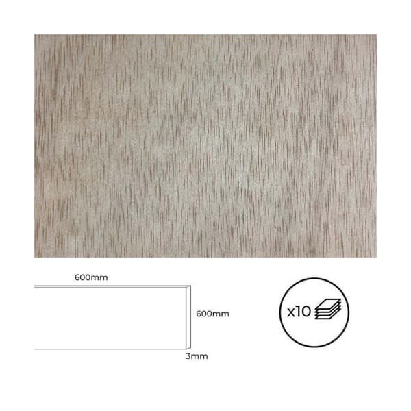Vanerilevy Bertini Calabo 60 x 60 cm (10 osaa)