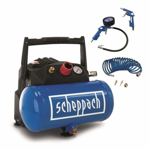 Ilmakompressori Scheppach HC06 Horisontaalinen 1200 W 6 L
