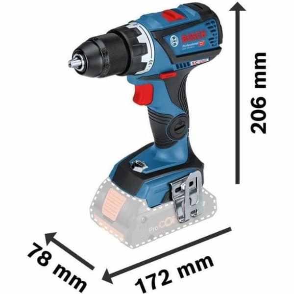 Pora ja tarvikesetti BOSCH GDX Elektroninen 18 V