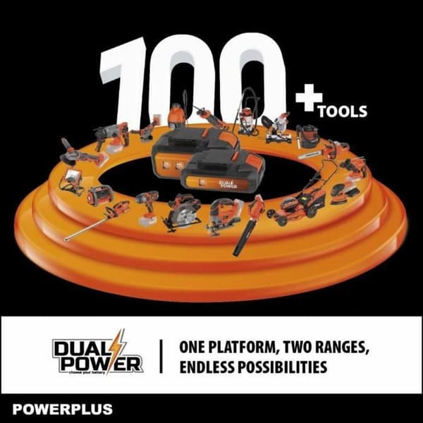 Pensasaitaleikkuri Powerplus DualPower Powdpg75380 40 V