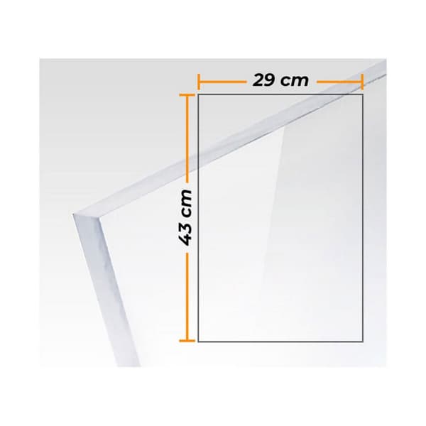 Tallerken Compossar Gjennomsiktig 3 mm Metakrylat 29 x 43 cm
