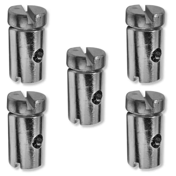 Kabelklämma - Ej specificerad - Set om 5 - Diameter 6 mm - Längd 9 mm - Kabel 2,5 mm