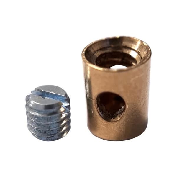 Kabelklämma - Universal - Set om 5 - Diameter 5,5 mm - Längd 7,5 mm - Max kabel 2,2 mm