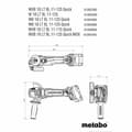 Pikkukuva 5 / 6: Kulmahiomakone Metabo WB 18 1100 W 125 mm