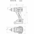 Pikkukuva 4 / 5: Pora ja tarvikesetti Metabo 685208650 18 V