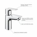 Miniatyrbillede 1 af 9: Hane med blandingsbatteri Grohe Start Edge Kobber