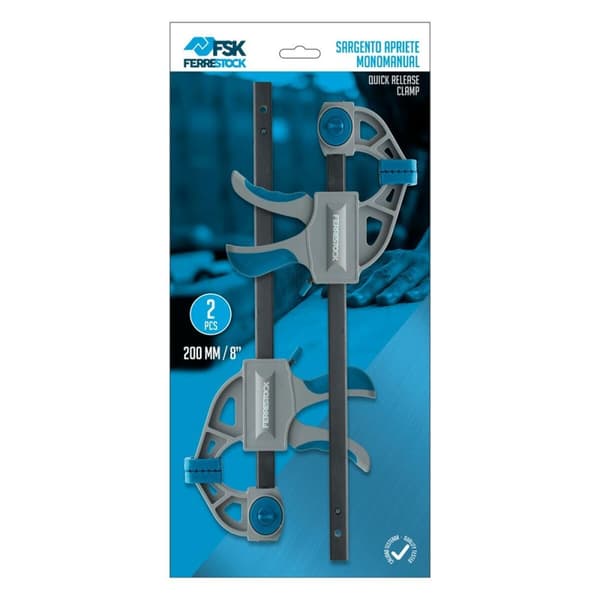 Yhden käden puristin Ferrestock 8"/200 mm (2 pcs)