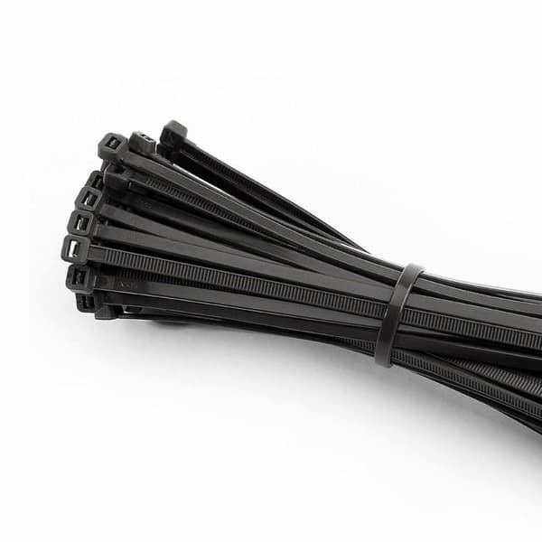 Nylon nippusiteet EDM 48411 Musta (100 osaa)