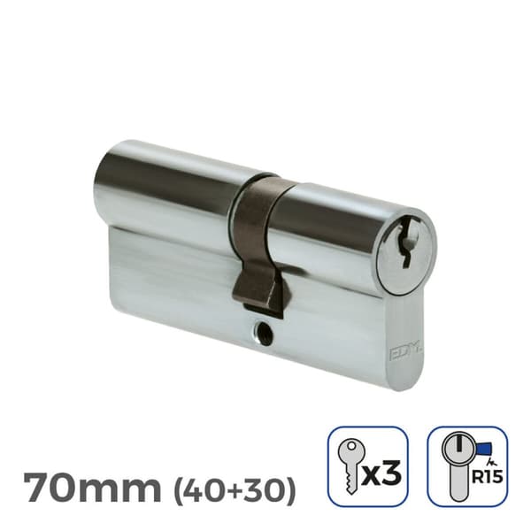 Sylinteri EDM 85172 r15 nikkeli Pitkä nokkalukko Eurooppalainen