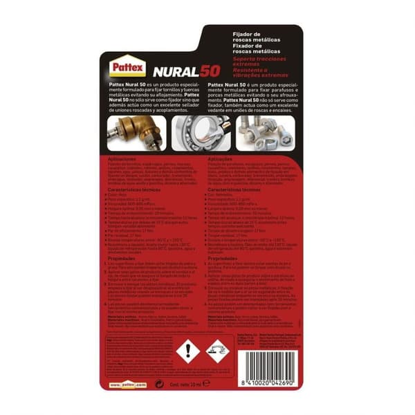 Pikatarra Pattex nural 50 10 ml Punainen Neste