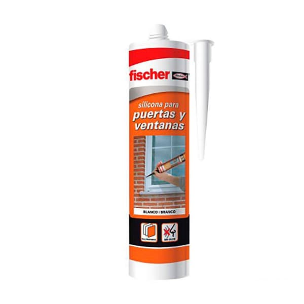 Silikoni Fischer 505444 Ovet Ikkunat Valkoinen 300 ml