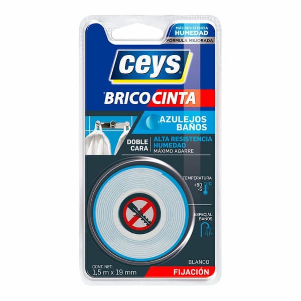 Dubbelsidig Tejp Ceys 1,5 m