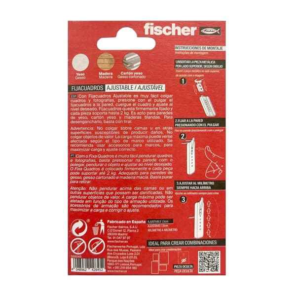 Klädhängare Fischer 559043 2 Kg 4 Kg