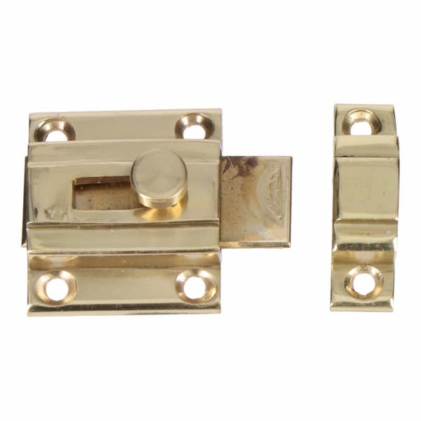 Dörrbult EDM 85082 Gyllene Stål Polerad mässing 25 mm 35 mm 25mm Fästanordning