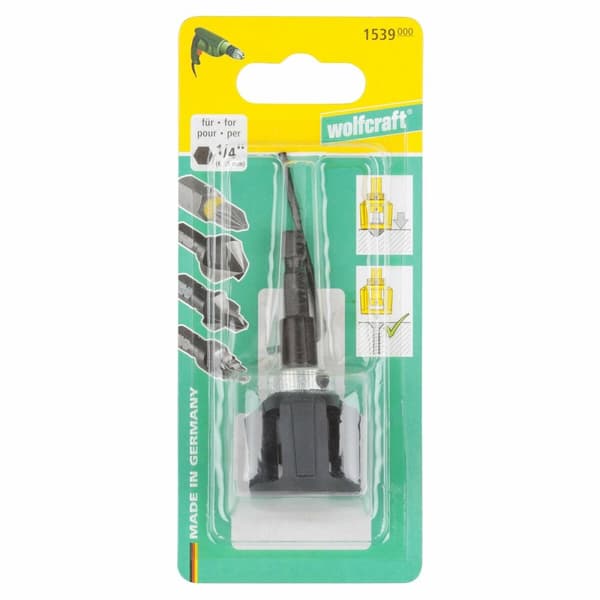 Vinkelbitshållare Wolfcraft 6 cm