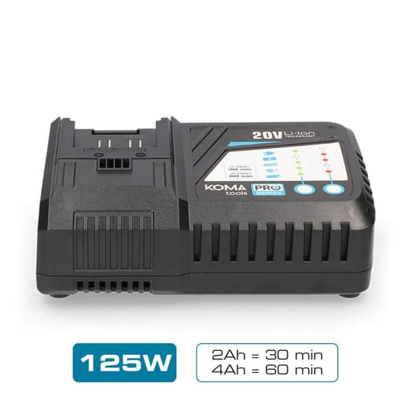 Batteriladdare Koma Tools 08773 125 W