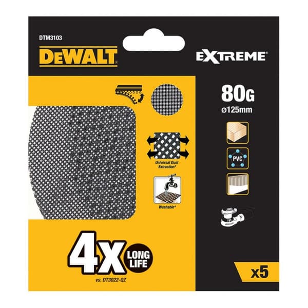 Slipskivor Dewalt dtm3103-qz Ø 125 mm 80 g 5 antal