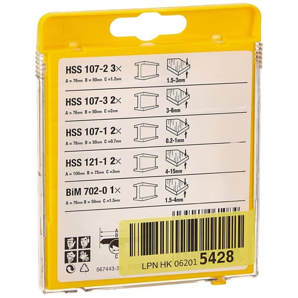 Sågblad Dewalt DT2292-QZ Metall 10 Delar