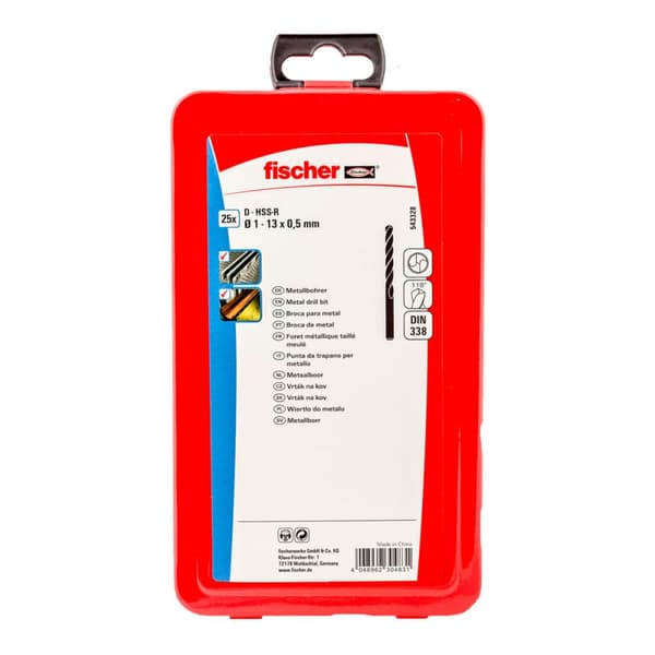 Spolset Fischer Ms Metall Rostfritt stål 25 25 Delar