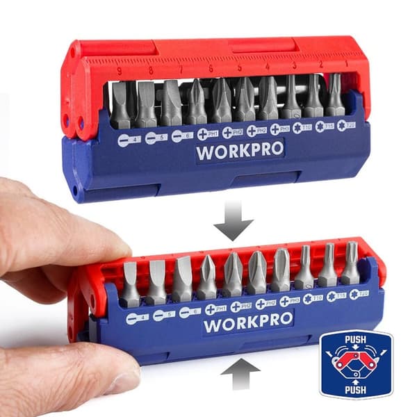 Bitssats Workpro Skruvmejsel 13 Delar