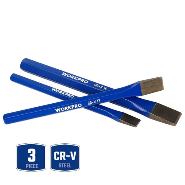 Mejselset Workpro 3 Delar