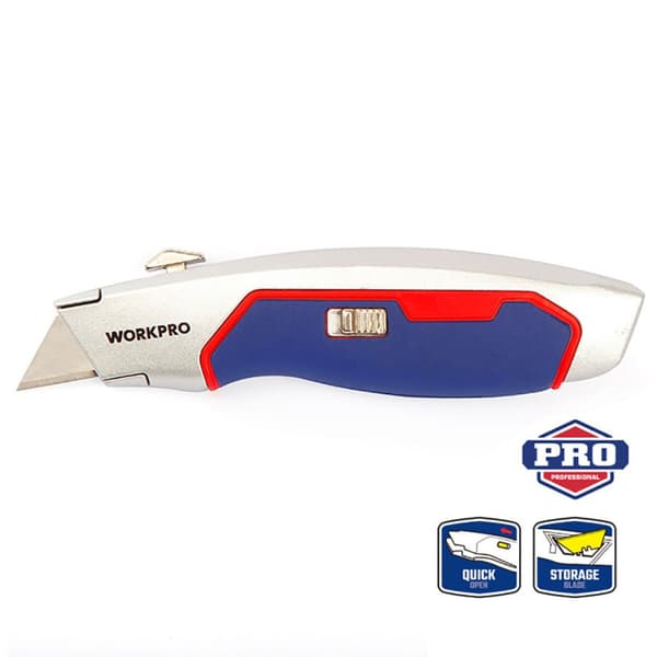 Brytbladskniv Workpro gjuta aluminium 16,5 x 4,1 x 2,8 cm