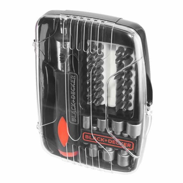 Skruvmejsel med flera ändbitar Black & Decker a7062-xj