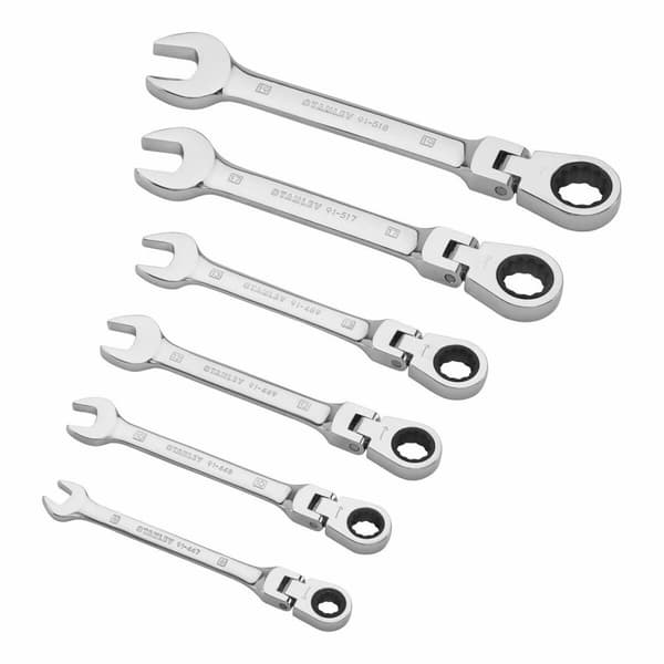 Combination spanner set Stanley 181a.25cpepb 8-19 mm 6 Delar