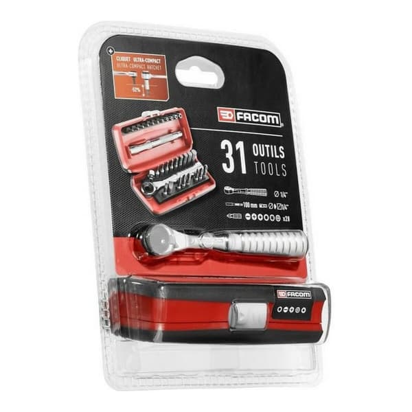Verktygssats Facom Hylsnyckel Bits-set Plast (1 Delar) (31 Delar)