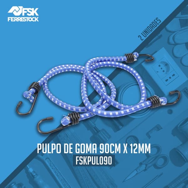 Bungee-naru Ferrestock 90 cm x 12 mm (2 osaa)