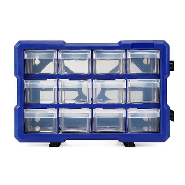 Flerfunktionslådor Workpro Transparent 12 lådor Stapelbara