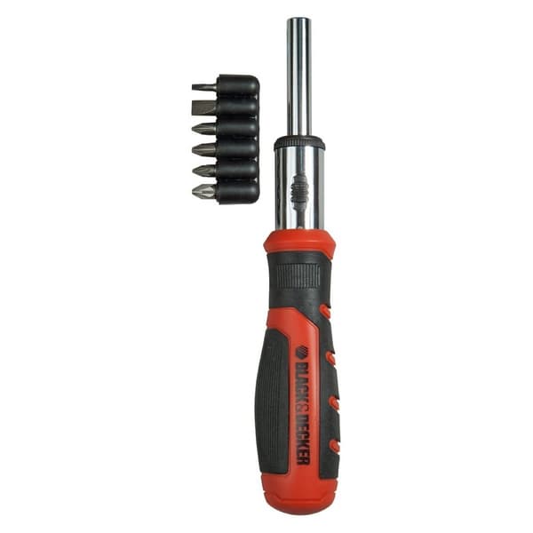 Bit set with screwdriver Black & Decker BDHT0-62129 6 Kappaletta