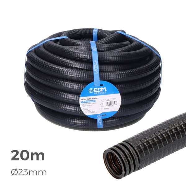 Korrugerad EDM 66363 Ferroplast Ø 32 mm Extern Beklädd (20 m) (1 antal)