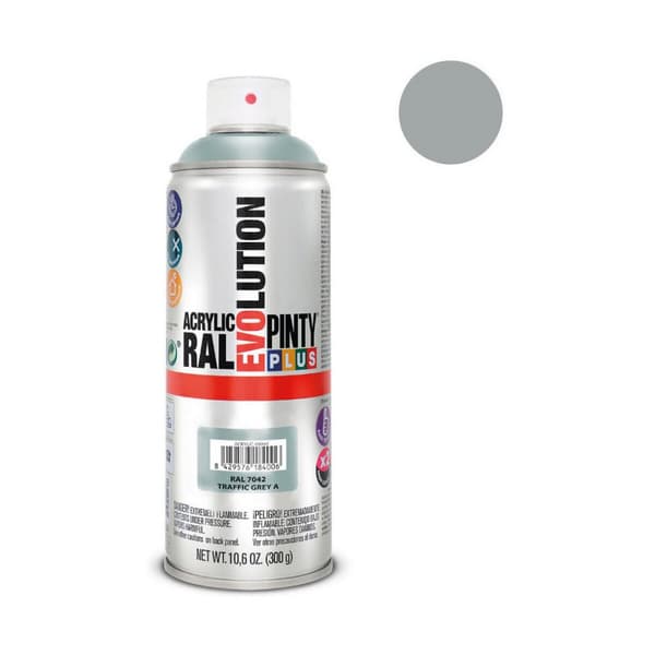 Sprejfärg Pintyplus Evolution RAL 7042 400 ml Traffic Grey