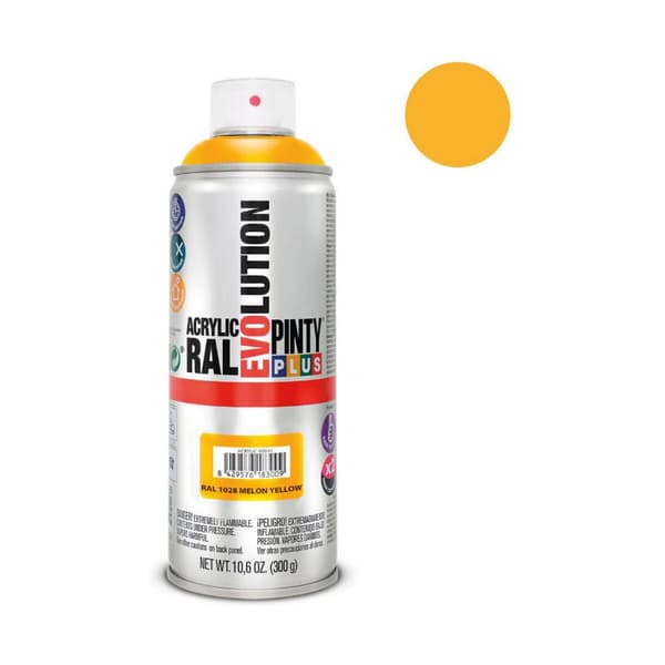 Sprejfärg Pintyplus Evolution RAL 1028 400 ml Melon Yellow