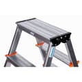 Miniatyrbild 7 av 7: Hoppvikbar trappstege, 4 steg Krause 120403 Silvrig Aluminium