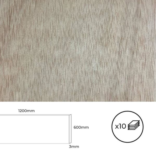 Plywoodskiva Bertini Calabo 120 x 60 cm (10 antal)