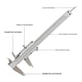 Miniatyrbild 7 av 7: Kaliber Workpro Vernier Aluminium 0,02 mm